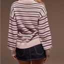 RoseSeek Women's Striped Lightweight Golf Sweaters Long Sleeve Collared Button Loose Fit Pullover Tops (XL)