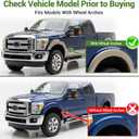 Mud Flaps for 2011-2016 Ford F250/F350-F550 Super Duty with Fender Flares(Single Rear Wheels) Splash Guards Mudguards Truck Accessories Front & Rear 4Pcs