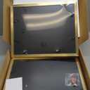 11x14 Picture Frame Set of 4, High Definition Real Glass, Display Pictures 8x10 with Mat or 11x14 Without Mat, Gallery Wall Hanging Photo Frames, Gold