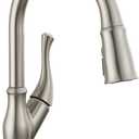 Delta Ophelia Brushed Nickel Kitchen Faucet with Pull Down Sprayer, Modern Single Hole Kitchen Sink Faucet, Single Handle, SpotShield Stainless 19888Z-SP-DST