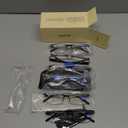 Gaoye 6 pack 2.75 Executive Style Reading Glasses Men - Durable Readers with Blue Light Filtering- Comfortable Fit with TR90 Frames (Black)