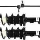 Struts Shock suspension kit for 2012-2019 for Nissan Versa 2014-2019 for Nissan Versa Note Front Complete Strut Assembly,Stabilizer Bar Link 4 Pcs, 1333584L 1333584R K750098