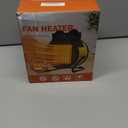 Outdoor Heaters for Patio, 1500W Portable Garage Heater with Overheat Protection & 3S Fast Heating, Non-Slip Cushion, Electric Space Heater for Patio, Garage, Greenhouse, Bedroom, Yellow