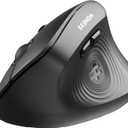 seenda Ergonomic Mouse Wireless, MOU200 Bluetooth Vertical Mouse  3 MultiDevice Connectivity,1000/1600 /2400 DPI, Ergo Optical Mice for Windows, Mac OS, Computer/PC/Laptop, Black