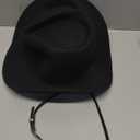 Womens Western Cowboy HatRoll Up Cowgirl HatsWide Brim Fedoras Hat with Belt Buckle (Medium)