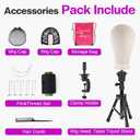 Wig Stand - Wig Stand with Head Canvas Wig Head Mannequin Head for Heavy Wigs, Wig Head Stand Manikin Head Wig Head for Wigs Making Display Styling(Wig not included), Wig Stand Tripod Height Adjustable