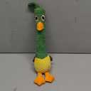 Nocciola 2 in 1 Duck Dog Toy with a Large Rubber Squeaker - Durable Stuffed Squeaky Crinkle Chew Toys for Aggressive Chewers, Medium and Large Breeds