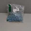 Kipokalor Turquoise plastic Snowflake Ornaments 24pcs tiny Sparkling Iridescent Glitter Snowflake Ornaments on String Hanger for Decorating,Chirstmass tree,Crafting and Embellishing (3inch, Turquoise)