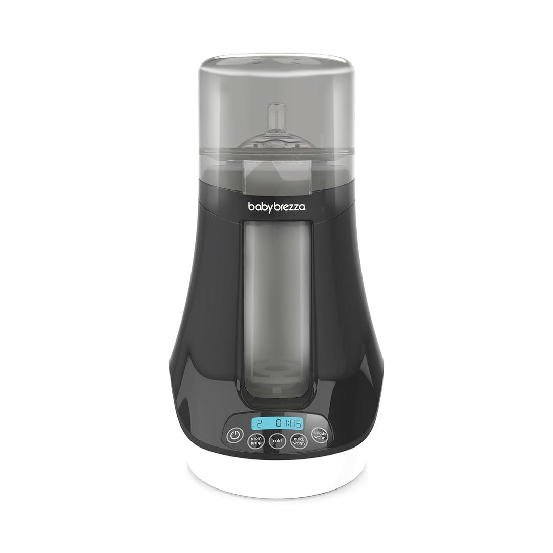 Baby Brezza Fast Baby Bottle Warmer - Baby Milk + Breastmilk Warmer Defroster 2 Unique Temperatures for Breastmilk + Formula - Universal Fit for All Bottles, Bags + Jars