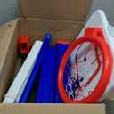 HYES Toddler Basketball Hoop with Scoreboard/LED Basketball Rim/4 Balls, 55" Height Adjustable Basketball Hoop for Kids 35, Indoor Outdoor Sport Toys Birthday Gifts for Baby Boys Girls