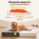 Waterproof Dog Bed for Crate, Chew Proof Orthopedic Crate Pad