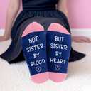 Gifts for Sister in Law - Sister in Law Gifts for Women,Funny Christmas Birthday Graduation Galentines Valentines Day Personalized Mothers Day Gift Ideas for Sisters Friends,Stocking Stuffer Socks (Blue, One Size)