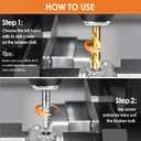 Screw Extractor Drill Bit Set,Chrome Molybdenum Alloy Steel Screw Remover for Removing Stripped Screws and Broken Bolts Ez Out Stripped Rounded-Off Damaged Bolts Screws&Studs Removal Tool (15-Pieces)