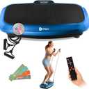 Lifepro Vibration Plate Exercise Machine with Magnetic Acupoints - Full Body Vibration Platform for Beginners and Recovery - Ideal Lymphatic Drainage Massager for Muscle Toning and Overall Fitness (Blue)