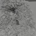 Heated Cat Beds for Indoor Cats and Small Dogs, 24'' Heated Pet Bed with Timer and Temp Adjustable, Cozy Fluffy Round Calming Pet Beds Removable Washable Cover USB Electric Warm Cat Bed- Light Gray