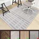 chakme Office Chair Mat for Hardwood Floor, 60"x45" Easy Glide Computer Desk Mat Protector for Rolling Chair Under Desk Rug Nonslip Backing, Machine Wash, (Plaid)