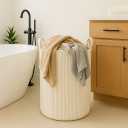 PUTSKA Laundry Basket Hamper  Blanket Basket for organizing, Dcor and Toys, Clothes Hamper  Perfect for Baby and Kids Room, Nursery, Bedroom, Bathroom, Living Room  XL, Cream (Extra Large)