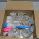 7oz Glass Coffee Syrup Dispenser, 4-Pack Complete Set with Funnel, Brush, Stoppers & Accessories - Syrup Bottles for Coffee Bar with Metal Pour Spout, Ideal for Maple, Oil, Vinegar, Cooking 