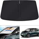 KUST Windshield Sun Shade for BMW i3 2014-2022 Accessories Window Sunshade Sun Visor Protector Foldable Blocks UV Rays Keep Your Car Cooler