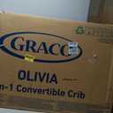 Graco Olivia 3-in-1 Convertible Crib GREENGUARD Gold Certified, 100% Solid Wood, Fits Standard Baby Crib Mattress, Converts to Toddler Bed and Daybed, 4 Adjustable Mattress Heights (Hazelnut), 29"L x 54"W x 45"H