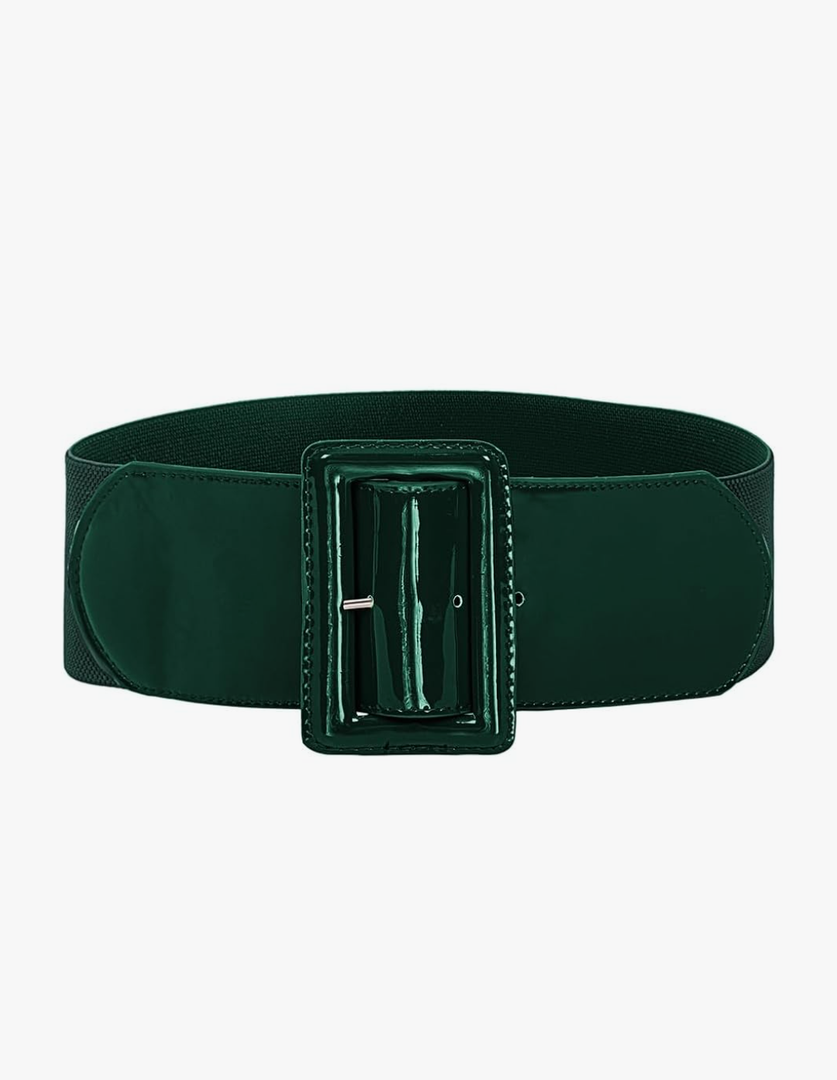 GRACE KARIN Women's Stretchy Belt 1950s 3 Inch Wide Elastic Belts Size M