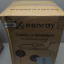Keenray Towel Warmer, Luxury Towel Warmer Bucket, Large Towel Warmer for Bathroom, Auto Shut Off, Fits Up to Two 40"X70" Oversized Towels, Bathrobes, Blankets, PJ's and More, 21L, Classic White 