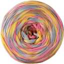 300g Fabric Cloth Knitting Yarn T-Shirt Yarn DIY Hand Craft Bag Basket Cushion Projects Yellow Pink Gray