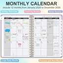 Timart 2026 Planner, Weekly and Monthly Planner, January 2026 - December 2026, Hardcover 2026 Calendar Planner Book with Tabs, Inner Pocket For Women, Perfect for Office School Home, A4(8.5" x11")-Purple