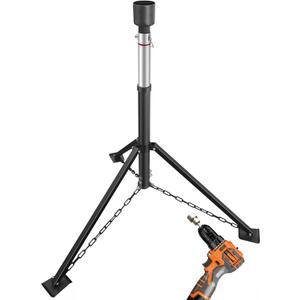 King Pin Tripod Stabilizer Jack for 5th Wheel Trailer Rv, (Allow Drill Adjust), 5000lb Load Capacity & Adjustable Height from 35" to 56"Patented