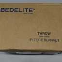 BEDELITE Fleece Throw Blanket for Couch  3D Ribbed Jacquard Soft and Warm Decorative Fuzzy Blanket  Cozy, Fluffy, Plush Lightweight Pink Throw Blankets for Bed, Sofa, 50x60 inches