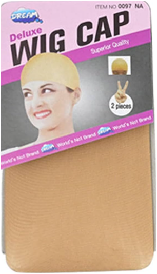 Stretchy 2 Caps Stocking Accessories Pieces Wig Caps Nylon Wig For Women One Size Black