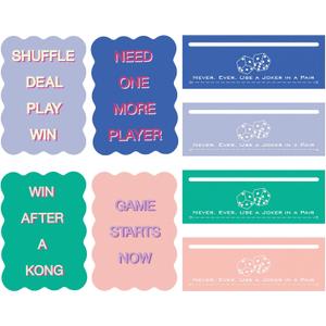 Vodolo 4 Pcs Mahjong Mixer Shufflers and 4pcs Card Line Finder,Thickened PVC Mahjong Accessories and Gifts for Beginners and Lovers, for Travel, Parties, Competitions, Game Nights