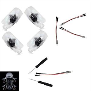 4Pcs Car Door Logo Projector Lights  3D HD Ghost Shadow LED Puddle & Welcome Lights for LS/ES/RX/UX/GS/GX/RC/LX/is Models, Ultra-Bright, No Fade & Easy Installation