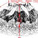 Women's Elastic Waist Chiffon Pettiskirts Puffy Tutu Petticoats Tulle Princess Tube Skirt (Blue)