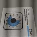 Secura 60-Minute Visual Countdown Timer, 7.5-Inch Oversize Classroom Visual Timer for Kids and Adults, Durable Mechanical Kitchen Timer Clock with Magnetic Backing (Blue&Black)