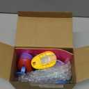 Chengu 3 Pack Craft Paper Punch Circle 2, 1 and 5/8 Inch Punch Paper Punchers Round with 10 Pcs Sticker, Cutter Purple Green Yellow for Card Making Scrapbook DIY Albums Photos Office Supplies