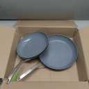 GreenPan Valencia Pro Hard Anodized Healthy Ceramic Nonstick 10" and 12" Frying Pan Skillet Set, PFAS-Free, Induction, Dishwasher Safe, Oven Safe, Gray