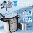 Cold Therapy Machine, Programmable Ice Machine for Ankle After Surgery, Portable Ankle Replacement Recovery System, Cryotherapy Pain Relief w/Compression Pad for Elbow