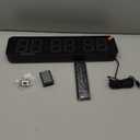 15.2" Large Digital Wall Clock with Seconds, App & Remote Control, Customizable RGB Colors, Alarms, Stopwatch, Countdown, Timer Clock for Home Gym Living Room Office Garage Decor