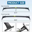 Roof Rack Cross Bars Fit for Nissan Rogue 2014-2020(with Raised Side Rails)
