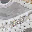 Luxury Rhinestone Shoe jewelry  Colorful Diamond Metal Shoe Accessories, Fashion Buckle Decoration