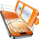 TOCOL for iPhone 17 Screen Protector 6.3 inch 9H Hardness Military Grade Shatterproof HD Tempered Glass for Full Coverage Protection 2 Pack (Clear)