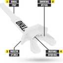 Nxtrnd Two Football Mouth Guard, Football Mouthpiece with Strap, Fits Adult & Youth (White)