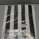 Bodysurf Wet Bag for Swimsuit, Beach, Pool, Gym, Travel, Dirty Laundry - Wet Bags for Baby, Kids, Toddlers, Pump Parts, Cloth Diapers - Reusable Waterproof Striped Makeup & Toiletry Pouch - Black