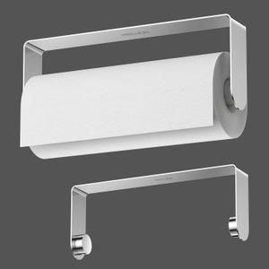 Mbillion Paper Towels Holder Under Cabinet Wall Mount and Self-Adhesive Paper Towel Rack for Kitchen Premium Grade SUS304 Stainless Steel Polished,Silver