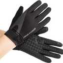 YHT Workout Gloves, Full Palm Protection & Extra Grip, Gym Fishing Fencing Gloves for Weight Lifting, Training, Fitness, Exercise (Men & Women) (Medium, Black)