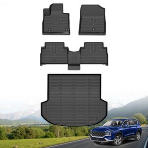 Hutisya®Floor Mats Cargo Liner Set for 2021-2023 Hyundai Santa Fe Hybrid