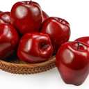 Lorigun Artificial Apples Fake Fruits Red Delicious Apples for Decoration, Decorative Fruit, Faux Big Red Apple 6 Pcs