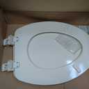 Mayfair Cameron Biscuit Toilet Seat, Non Slip Heavy Duty Wood, Easy Clean, Made in USA, Elongated