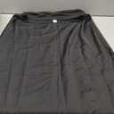 Womens Satin Silk High Waist Slit Midi Skirt Elastic Waistband Midi Skirts for Women (Black, Large)